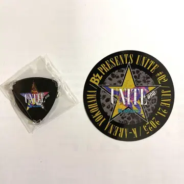 B'z UNITE02 피크 배지 가챠 굿즈 및 스티커 세트