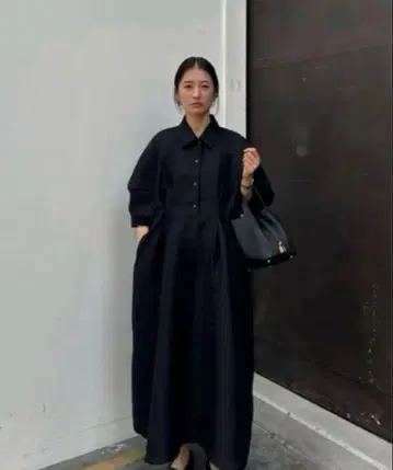 CLANE FORM SLEEVE ONEPIECE 블랙 사이즈 1