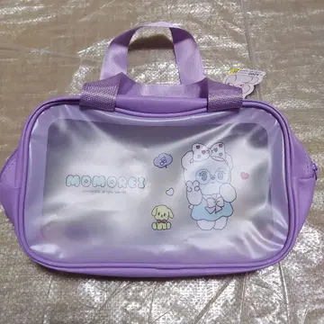 미사용 새상품 한국 다이소 momorei 비닐 백 퍼플