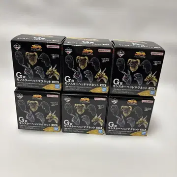 제일복권 고질라 G상 몬스터 헤드 마그넷 미개봉품 6개 세트