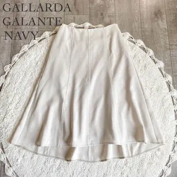 GALLARDA GALANTE NAVY 플레어 스커트 사이즈 0 아이보리