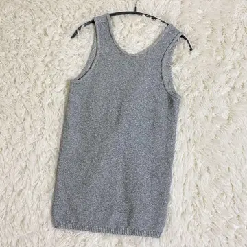 6 ROKU MIX KNIT TANK TOP 니트 코튼 여성용