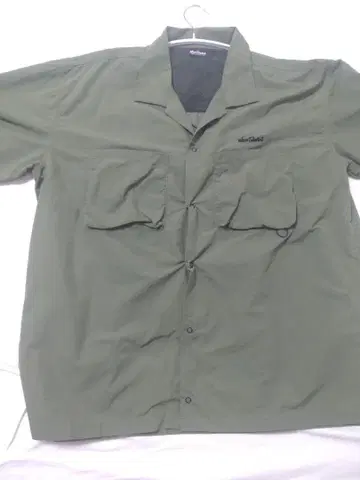 WILD THINGS XL 반팔 GREEN CAMP SHIRT 나일론