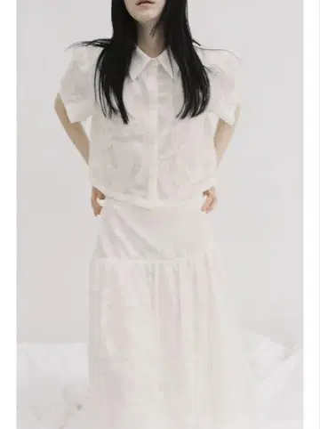 자라 텍스처 숏 셔츠