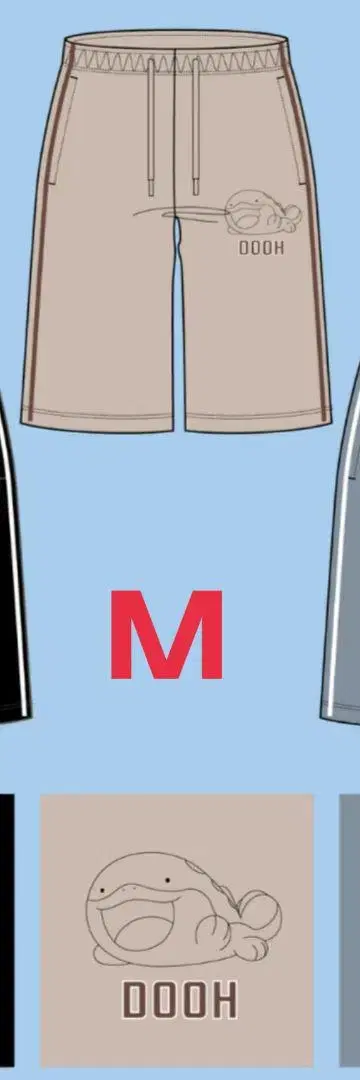 포켓몬스터 포켓몬 도오 DRY 메쉬 숏 팬츠 M