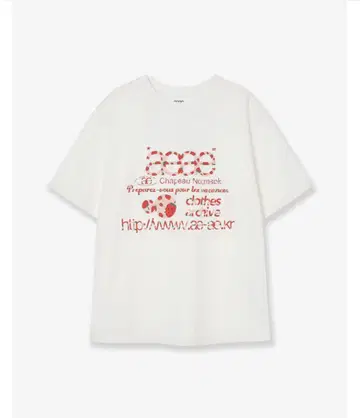 aeae WEB LOGO T-SHIRTS [STRAWBERRY]