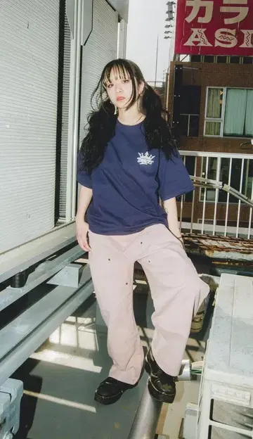 9090 더블니 데님 팬츠