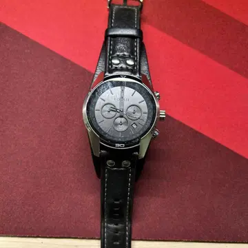 FOSSIL CH2586 크로노그래프 블랙 가죽