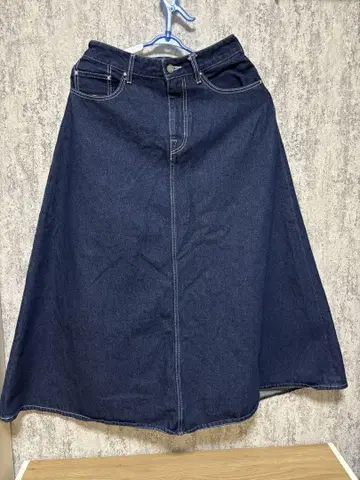 CHUMS 데님 롱 스커트
