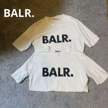 BALR. 화이트 로고 티셔츠 2종 세트