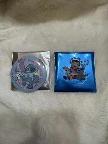 스티치 오마이 카페 아크릴 키링 빅 캔뱃지 세트
