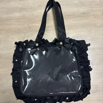 자카마트 A4 프릴 디자인 이타백 블랙 블랙