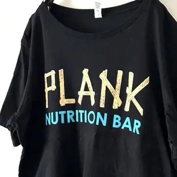 베라 캔버스 PLANK BAR 티셔츠 L 블랙 검정 구제 의류