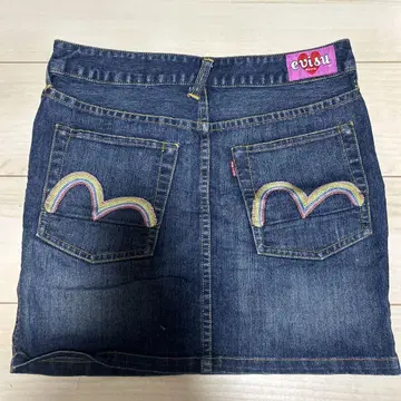 evisu 데님 타이트 스커트