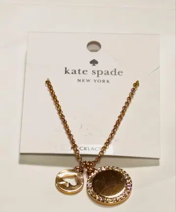 kate spade 핑크 골드 목걸이 참 포함