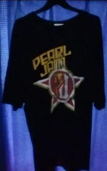 Pearl Jam 그래픽 티셔츠 블랙 XL