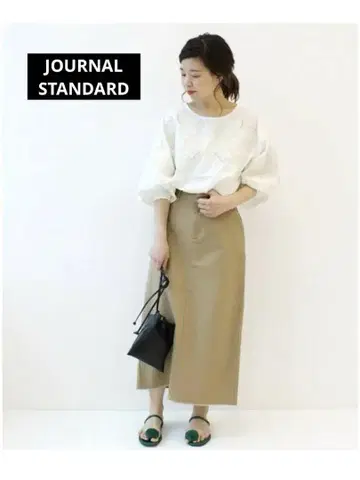 JOURNAL STANDARD 슬라브 포플린 타이트 스커트