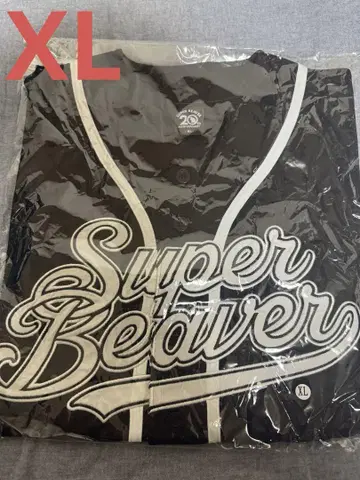 SUPER BEAVER 베이스볼 셔츠 XL 사이즈 블랙