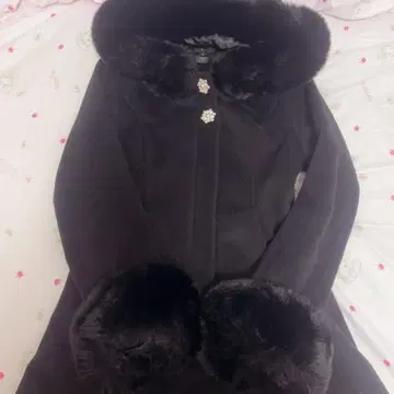 ROJITA 백 리본 후디 코트