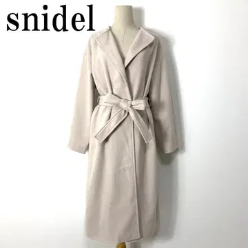 snidel 스나이델 롱 코트 아이보리 F B8535