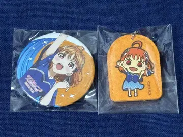 Aqours Finale 가챠 치가 2개 세트 캔뱃지 키링