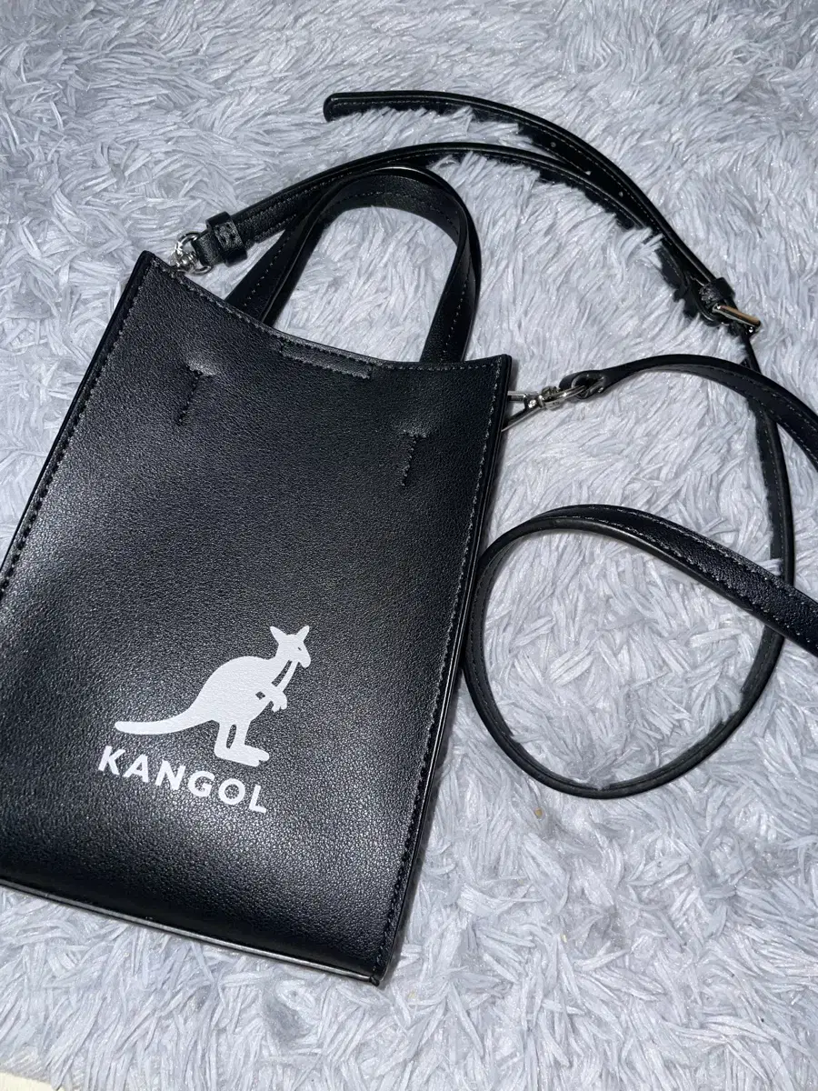 Kangol Duo Crossbody Bag Leather Mini Crossbody Bag