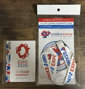 새상품 EXPO 2025 만국 박람회 스탬프 여권 스트랩 여권 케이스