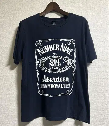 NUMBER NINE 넘버나인 잭 다니엘 로고 티셔츠
