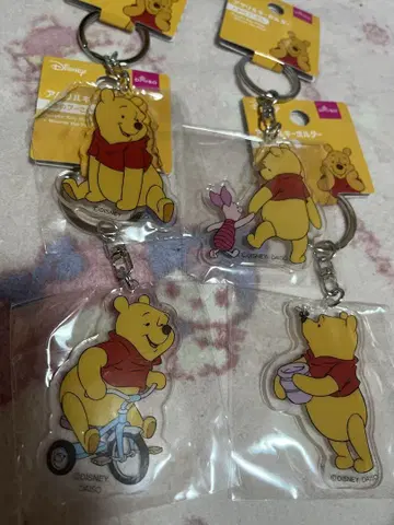 곰돌이 푸 아크릴 키링 4개 세트