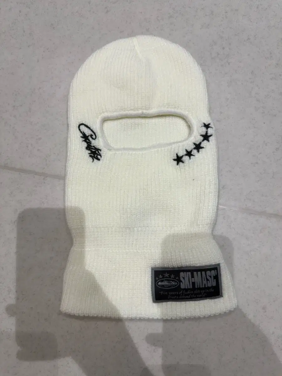 Corteiz Ski Mask White