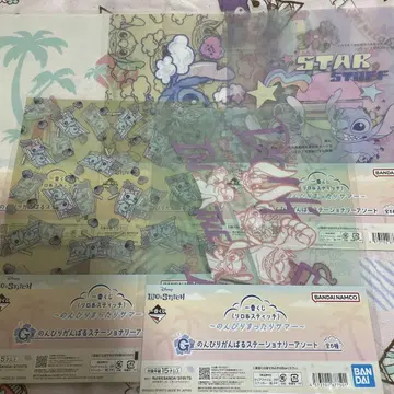 릴로 & 스티치 제일복권 G상 스테이션러리 0모듬 세미 컴프 5종