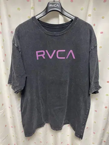RVCA 백 프린트 로고 티셔츠