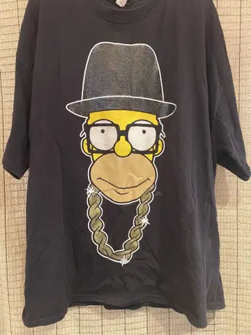 Simpsons 호머 RUN DMC 티셔츠 XL USA제 택