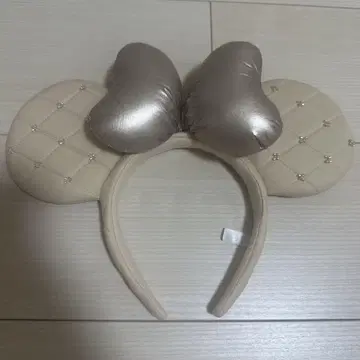 미키마우스풍 머리띠 베이지 실버