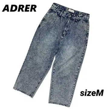 Adrer 아들러 빈티지 메이크업 와이드 테이퍼드 데님 청바지 M