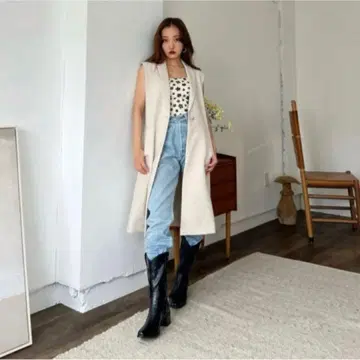 ROSY LUCE ROSY LONG GILET 베이지 M