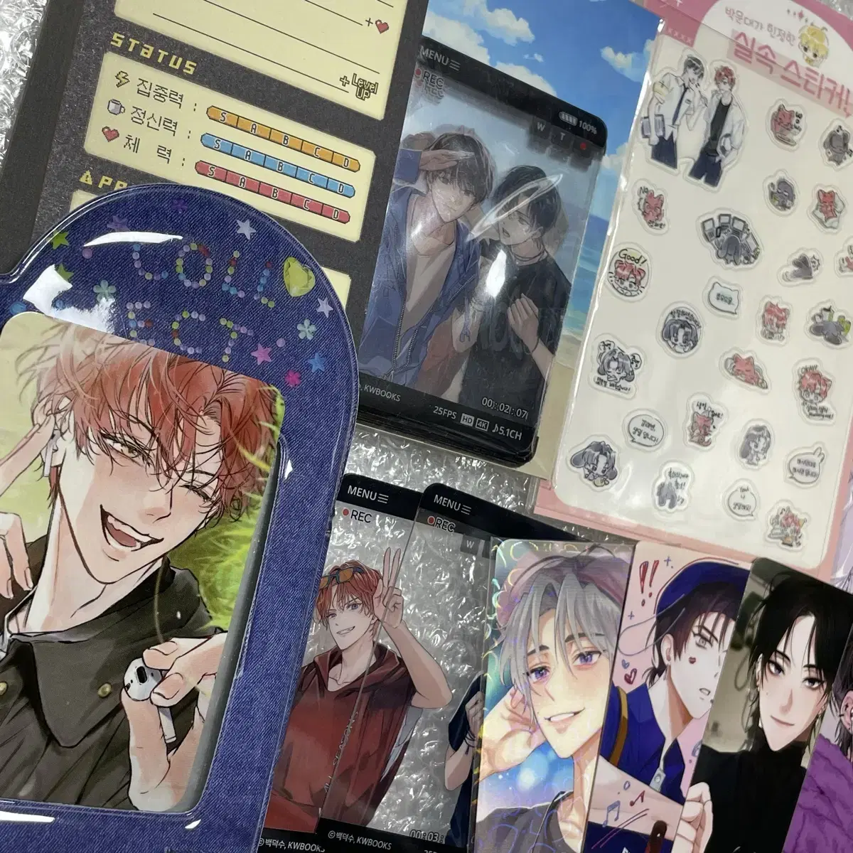DebuChuk maknae line wts (Volume 3 poca, Bok-eo's birthday cafe, Mangnyeong's seasons greetings pre-order benefit)