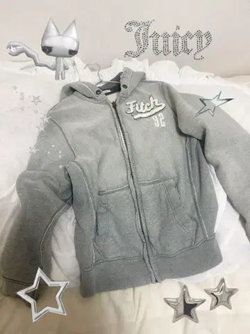 Y2K 그런지 후드티 스트릿 데미지