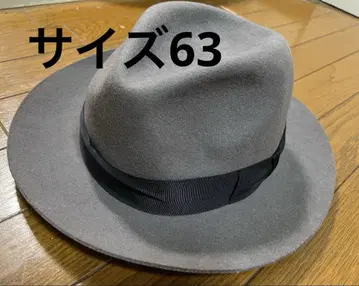 CA4LA 카시라 그레이 울 페도라 햇 사이즈 63