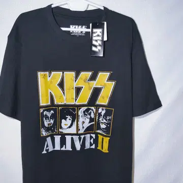 새상품 티셔츠 4L 아라이브 2 KISS 키스 락 밴딩 반팔