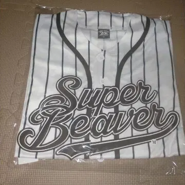 SUPERBEAVER 20주년 기념 베이스볼 셔츠 스트라이프/M