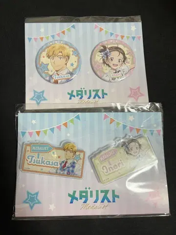 메달리스트 명찰 배지 캔뱃지 결속 이노리 아키라 AnimeJapan