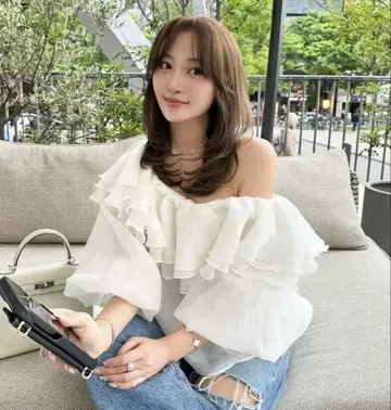 sheller 2way ruffle flill blouse 셰리에