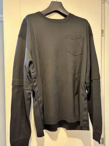 사카이 sacai 블랙 롱 티셔츠 사이즈 3