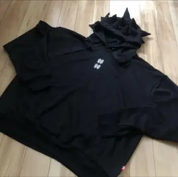 펑크 드렁커스 토게토게 BIG 후드티 블랙 L