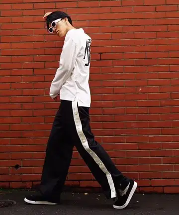 MYne x DICKIES 사이드 스냅 팬츠 트랙 팬츠 S