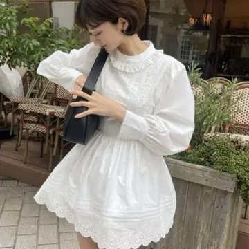 bibiy 긴팔 미니 원피스