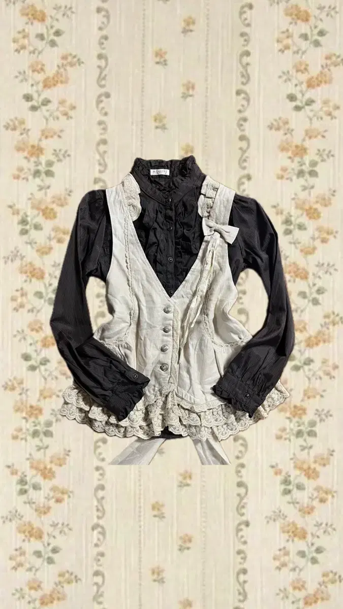 Exy's Farm Vest Shirt Set, Game Lewzuu, Goth Gothic, Chocolate Latte Gal, Geek Chic Ribbon