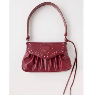 moussy HEART GATHER STUDS 백 레드