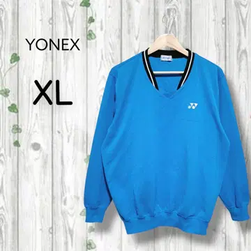 요넥스 저지 상의 긴팔 V넥 스포츠 파랑